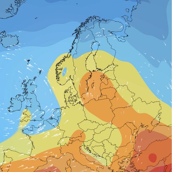 Väderkarta och meteorolog