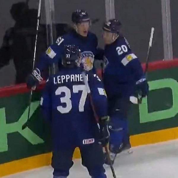 Finland mot Frankrike på ishockey-VM