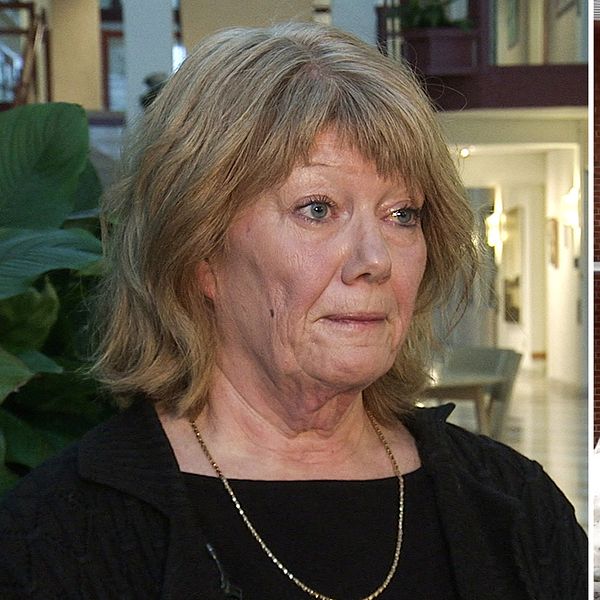 Rättspsyks chef till vänster till höger en bild på rättspsyks entré.