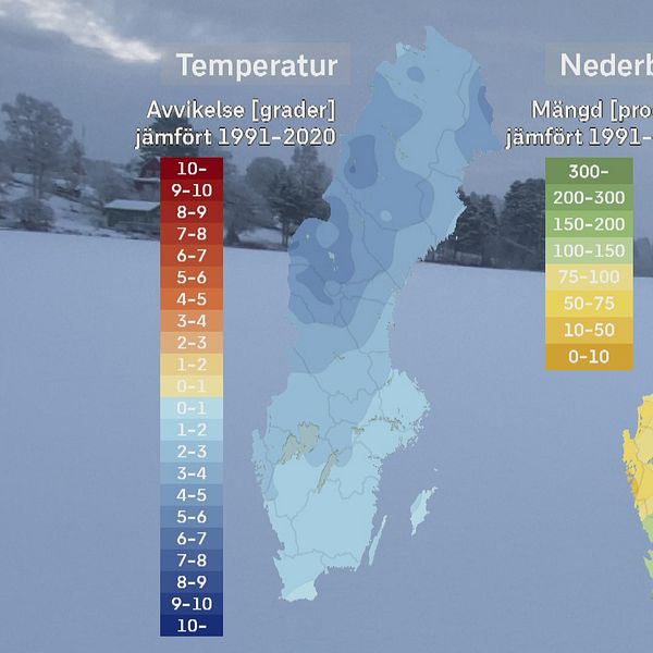 SVT:s meteorolog Per Stenborg sammanfattar det svenska novembervädret 2023 på en och en halv minut.