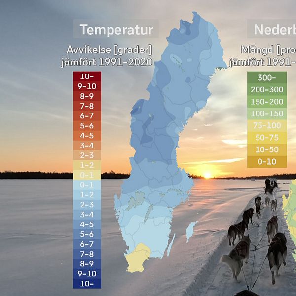 SVT:s meteorolog Per Stenborg sammanfattar det svenska decembervädret 2023 på en och en halv minut.