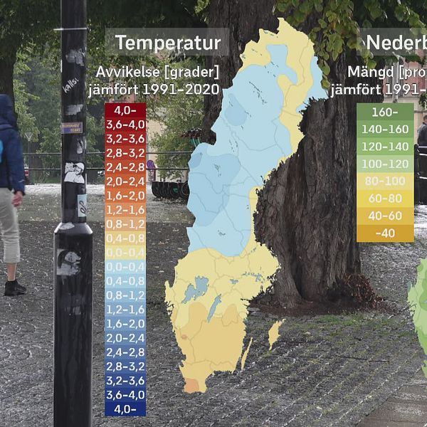 SVT: s meteorolog Per Stenborg sammanfattar det svenska väderåret 2023 på en och en halv minut.