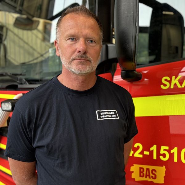 Urban Englund, brandman vid brandkåren i Skärblacka