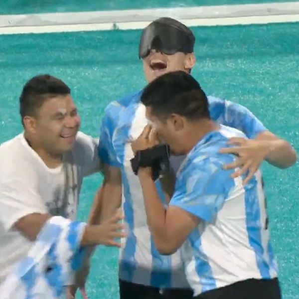 Argentina vann semifinalen mot Brasilien.