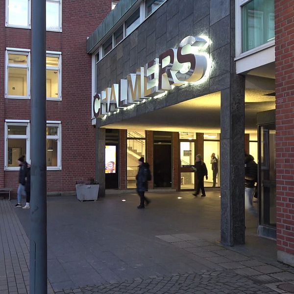 Ingången till Chalmers tekniska högskola i Göteborg.