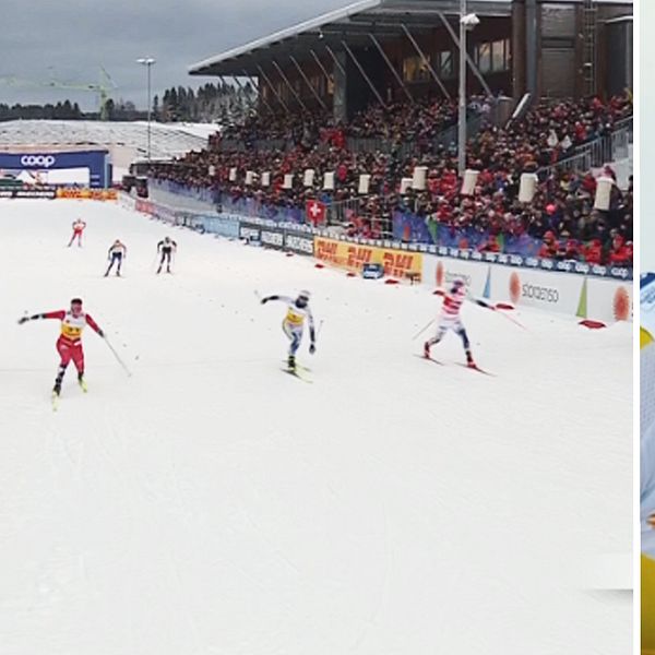 Emma Ribom och Linn Svahn besegrade i sprintfinalen i Trondheim