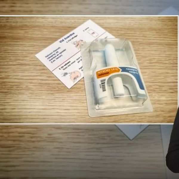 Naloxon, som används för att häva narkotikaöverdoser.
