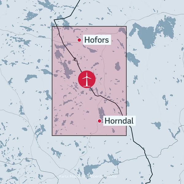 Montage, en kartbild över området och en bild på Fortums projektutvecklare Martin Andersson.