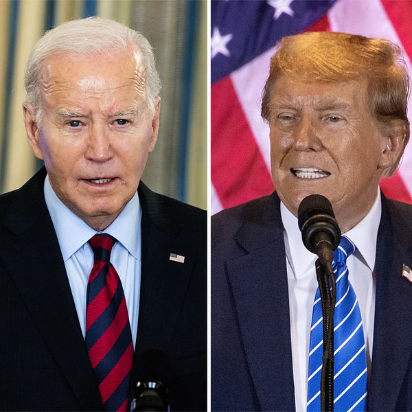 Joe Biden, Dondald Trump och SVT:s Fouad Youcefi