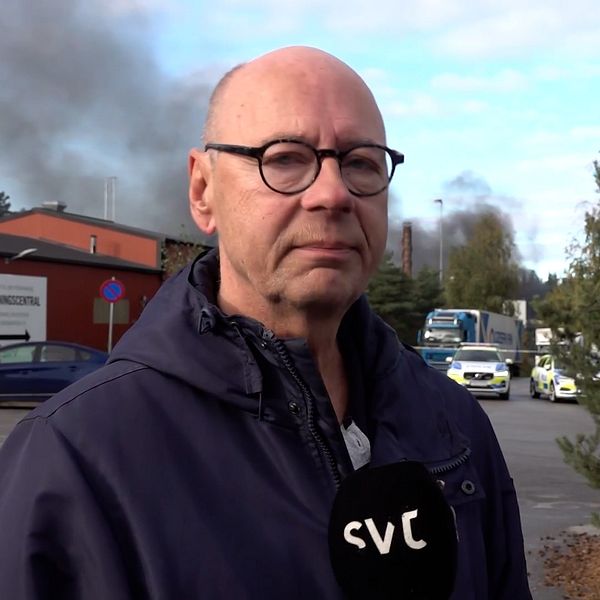 Lars Johansson tidigare delägare i den fabrikslokal i Tumba som brann ned till grunden.
