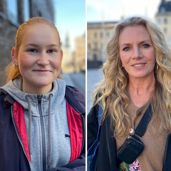 Tre personer står i en upplyst miljö. Den första personen har på sig en grå sweatshirt med en jacka över. Den andra personen har långt, vågigt hår och bär en svart axelväska. Den tredje personen har på sig en mörk jacka och en keps. Bakgrunden är suddig och visar en stadsrik miljö.