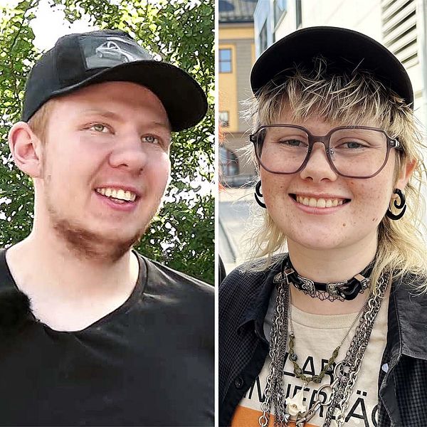 Tre personer står tillsammans i en bild. Den vänstra personen bär en svart keps och t-shirt, stående framför en grön bakgrund. Den mittersta personen har en svart keps, en t-shirt med text och flera kedjor runt halsen, placerad framför en ljus bakgrund. Den högra personen har en mörk skjorta och en avslappnad frisyr, stående framför en trägport.