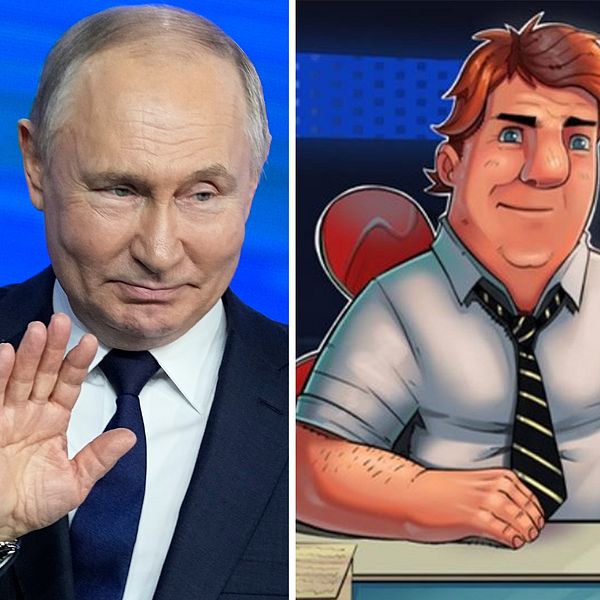 Putin och Tucker Carlson