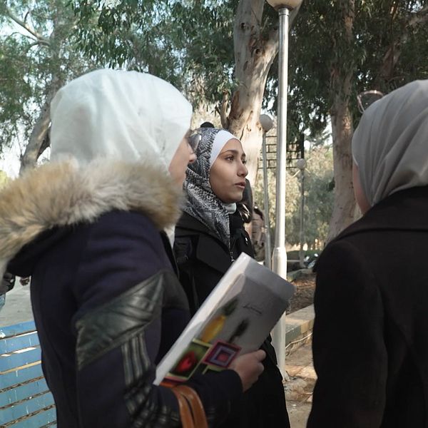 Studenter i Aleppo, Syrien