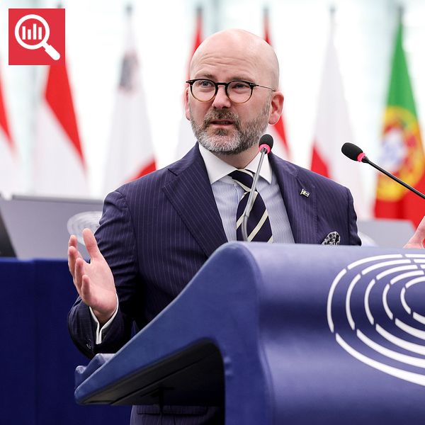 Charlie Weimers (SD) i Europaparlamentet.