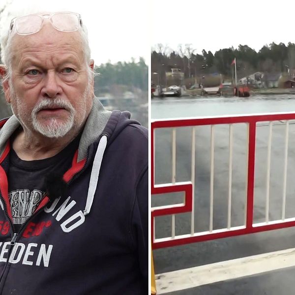 Ingemar Becker var på färjan i Furusund, utanför Norrtälje, där en bil körde av färjan under söndagen och två personer dog.