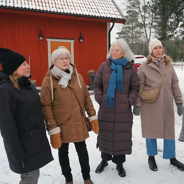Flera av Maryvonne Karlssons kusiner samlade i Eskilstuna.