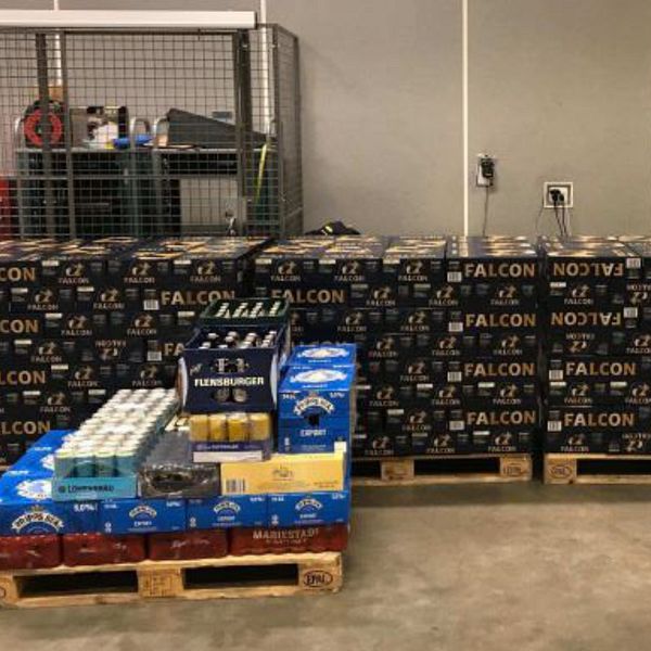 Tusentals liter öl beslagstogs från brandmannen från Halland som smugglat alkohol mellan 2019 och 2021.
