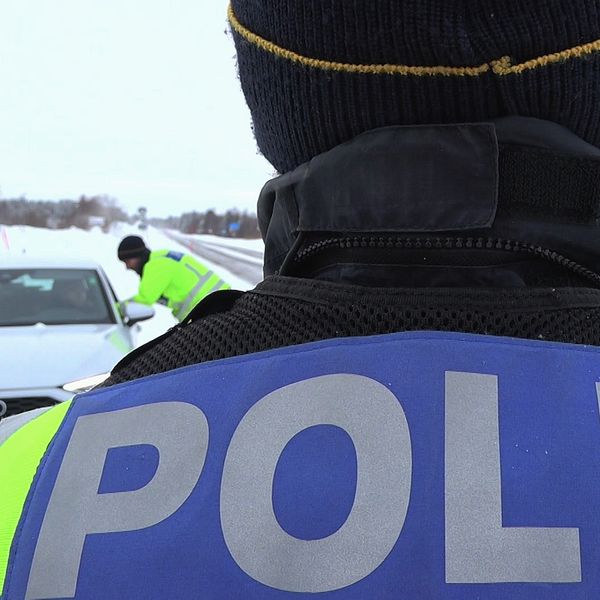 Poliskontroll i Arjeplog.