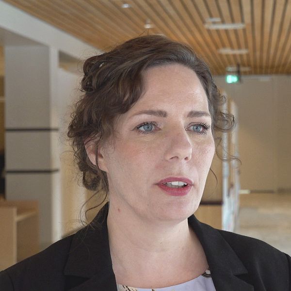 Sara Persson på Ekobrottsmyndigheten i Södertälje stadshus.