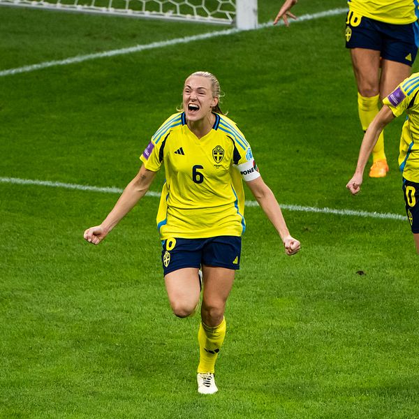 Magdalena Eriksson gjorde 1-0-målet.