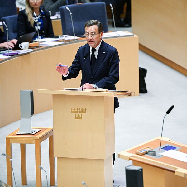 Ulf Kristersson (M) i riksdagens talarstol