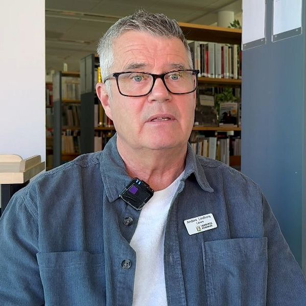 Anders Lindborg på Peder Skrivares bibliotek.