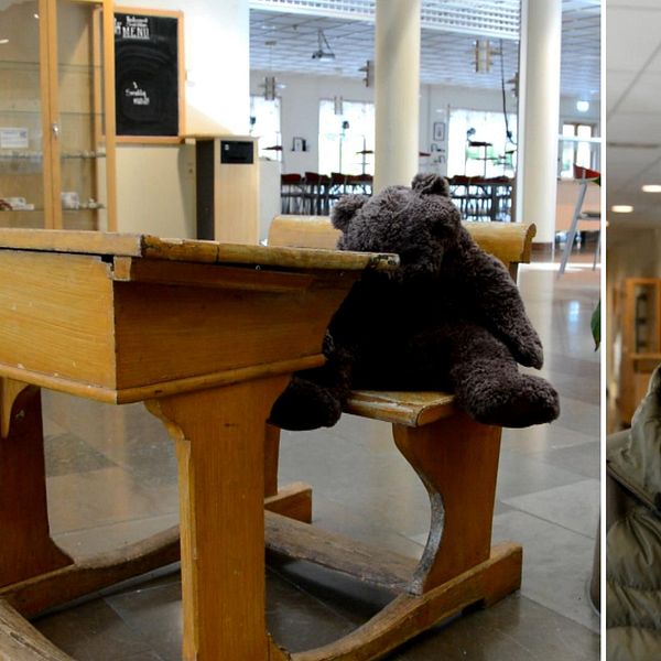 SVT besökte skolan strax innan den öppnade som samlingspunkt för oroliga barn och vuxna i området. Foto: Maja Flygt/SVT