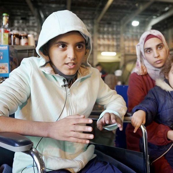 Här vårdas barn från Gaza ombord på sjukvårdsfartyg