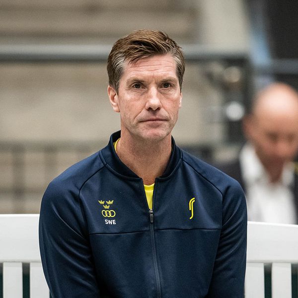 Sveriges Davis Cup-kapten Simon Aspelin