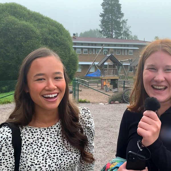 Lydia Mases och Josefine Kangasmaa börjar studera på Högskolan Dalarna höstterminen 2023