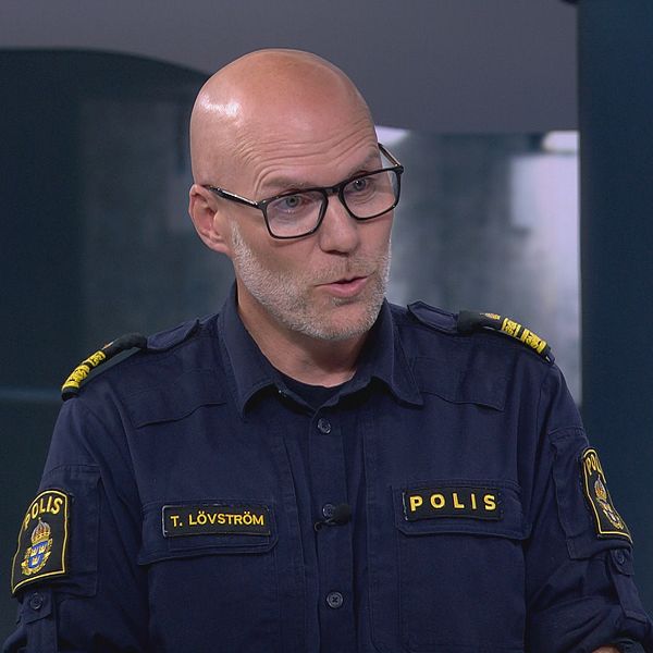 Tobias Lövström, polisområdeschef.