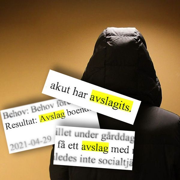 ryggtavla på kvinna med svart jacka, anonymt, som berättar om hur chefer och arbetsledare agerat i fallet med Ray – den hemlöse man i Göteborg som nekades akutboende av socialtjänsten