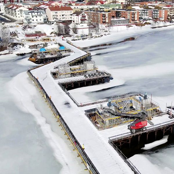 Drönarbild över Karlgårdsbron