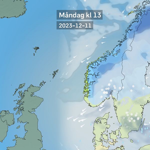 Vädret närmsta tiden