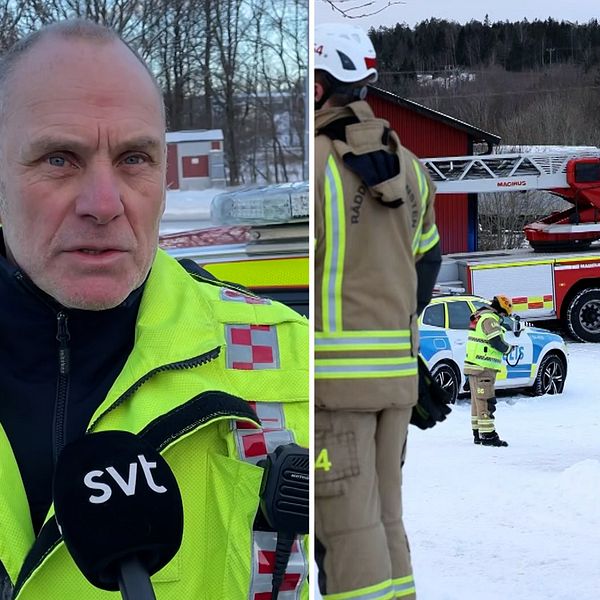 Hans-Erik Oskarsson basade över räddningsinsatsen i Uddevalla där ett tåg kolliderade med en lastbil.