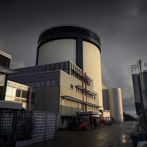 En bild på Ringhals kärnkraftverk.