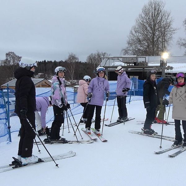 skidåkare ragnhildsborgsbacken