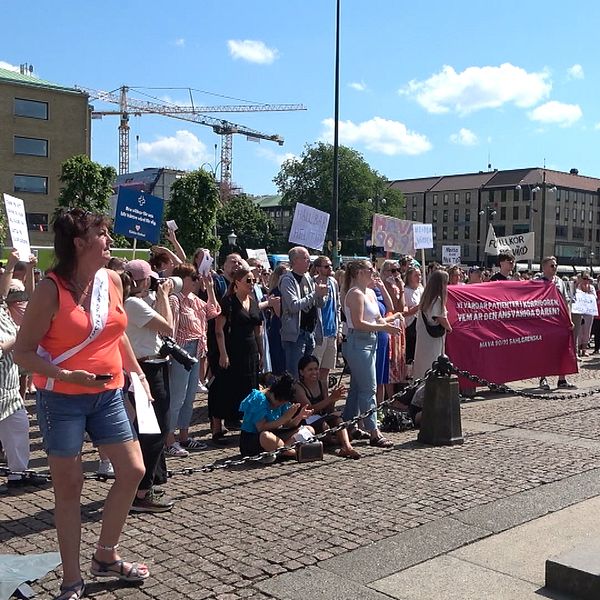 vårdmanifestation, Gustaf Adolfs torg