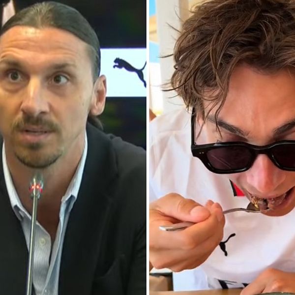 Zlatan Ibrahimovic och Armand Duplantis