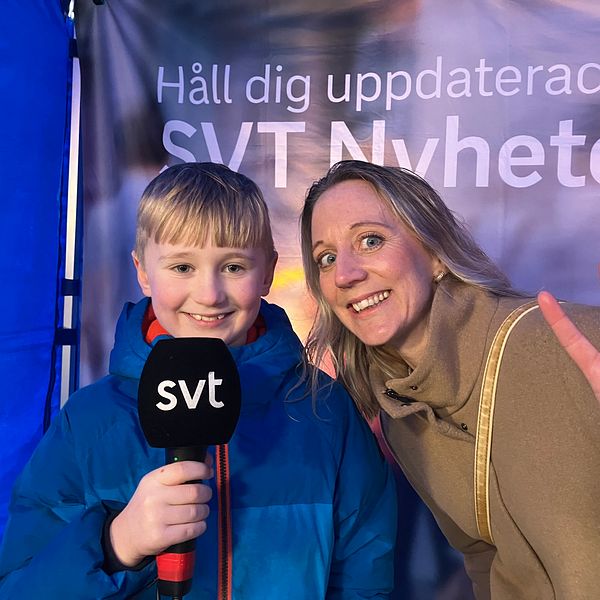 En mamma och hennes son