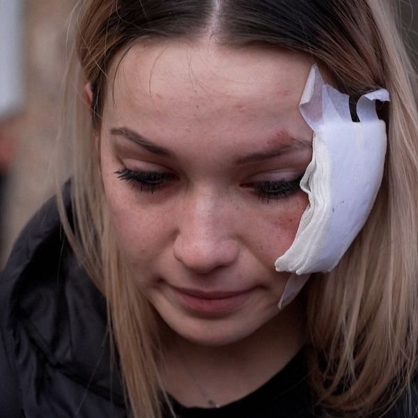 Marija Taseva, som förlorade sin syster i branden