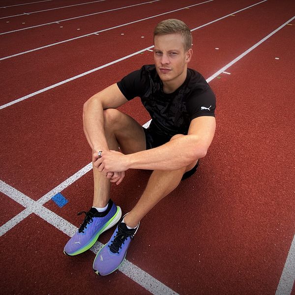 Karlstadsprintern Henrik Larsson är svensk rekordhållare på 60- och 100 meter. Nu siktar han på att slå rekordet på 200 meter.