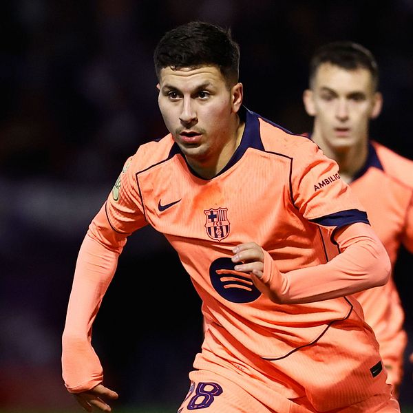 Roony Bardghji i Barcelonas matchställ under en fotbollsmatch.