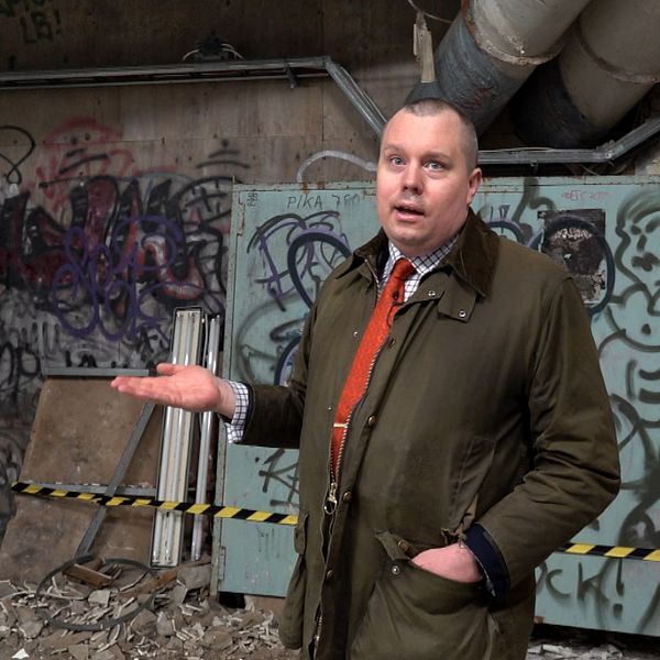 Andreas Weiborn, avdelningschef på säkerhetsenheten i Västerås stad, i Mariaberget.