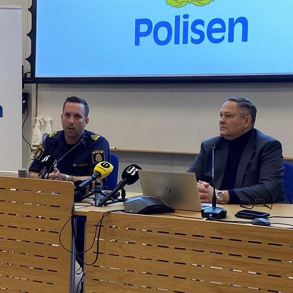 Presskonferens om mordåtal i Kalmar
