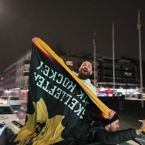 Skellefteå AIK, supporter, firar SM-guld