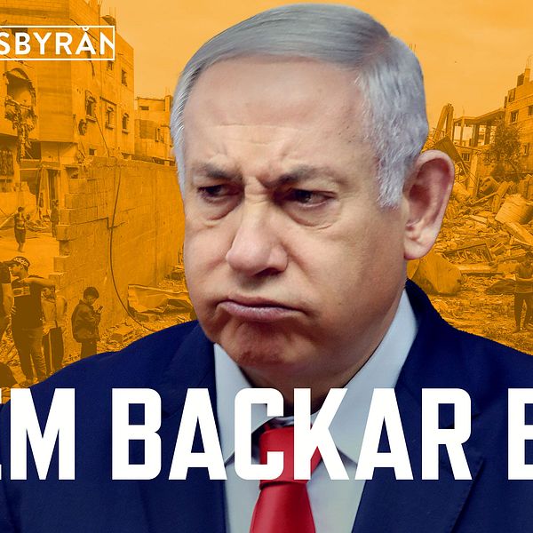 Bild på Netanyahu och Gaza