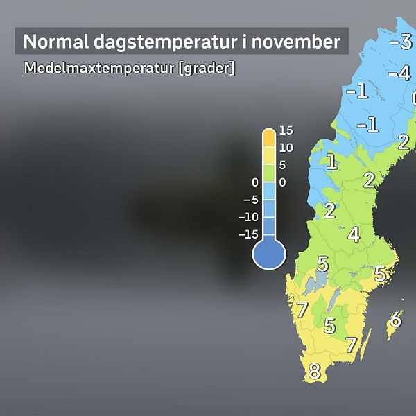 Kort med SVT:s meteorolog Per Stenborg om vad normalt novemberväder är.