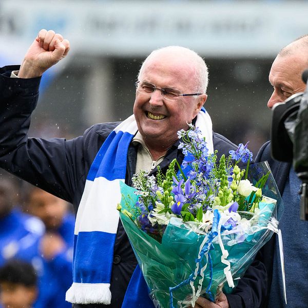 Sven-Göran Eriksson hyllades av Göteborg.